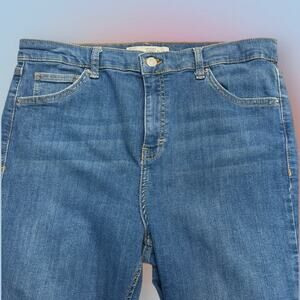 TOPSHOT MOTO Women’s 34 JAMIE FLARE Blue Jeans